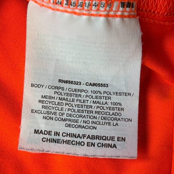 Nike Football Orange Blue Dri Fit Electric Center Tee Size Medium - Picture 4 of 9